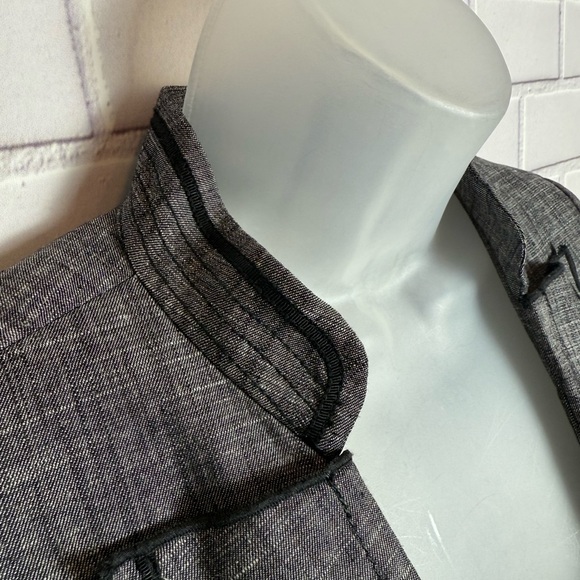 WHITE BLACK Women's Gray 3/4 sleeves Blazer/size 12 - Picture 3 of 12